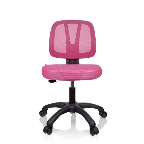 hjh OFFICE Kinderschreibtischstuhl Kinderstuhl KID YU 200 Stuhl Netzstoff rosa