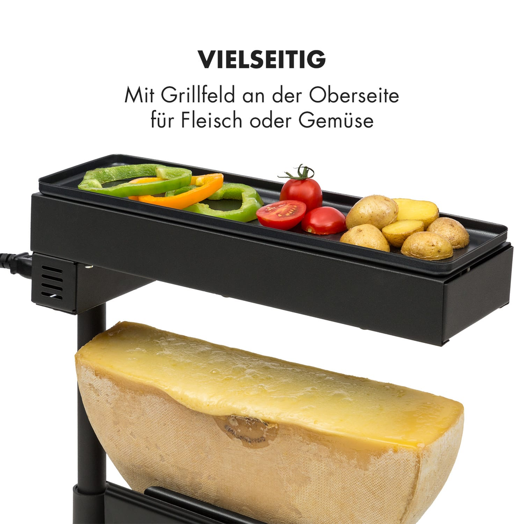 Klarstein Appenzell Peak Raclette with Grill 1000W Küchengeräte Raclettegrill