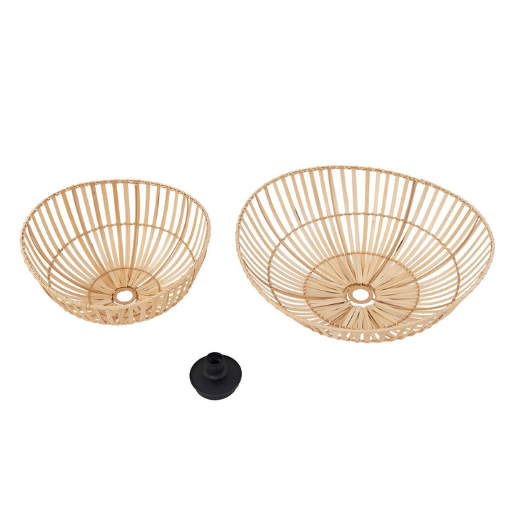 Lindby Deckenleuchte Ilajus ø 62 Cm Bambus Natur Deckenlampe Lampe Leuchte S149 B-Ware