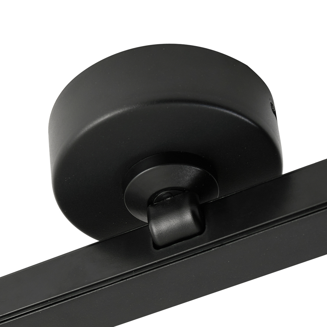 Lindby LED-Deckenleuchte Eldrin 1-flammig schwarz Eisen Deckenlampe Lampe Spot