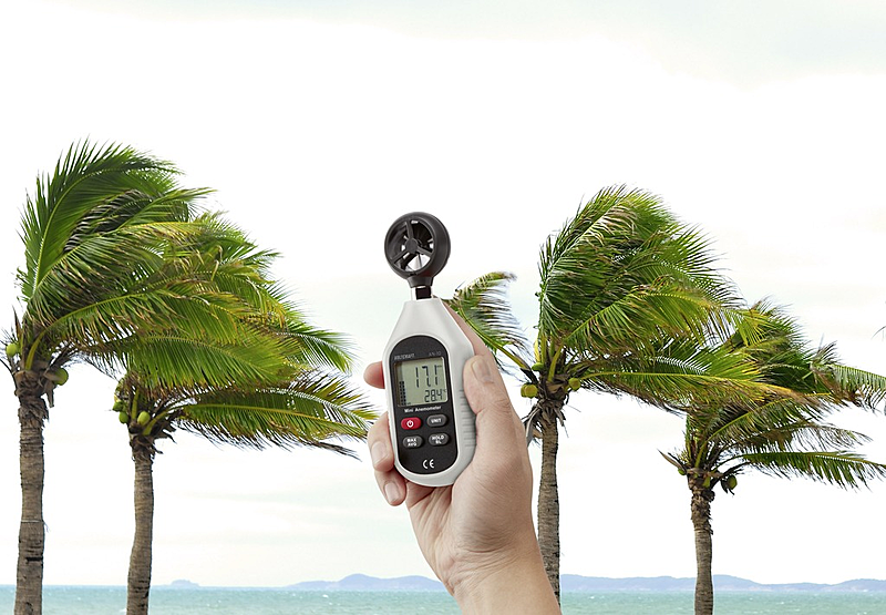 B-Ware Voltcraft An 10 Anemometer 0.3   30 M/S Magnet Flügelrad Inkl. Temperaturmess579