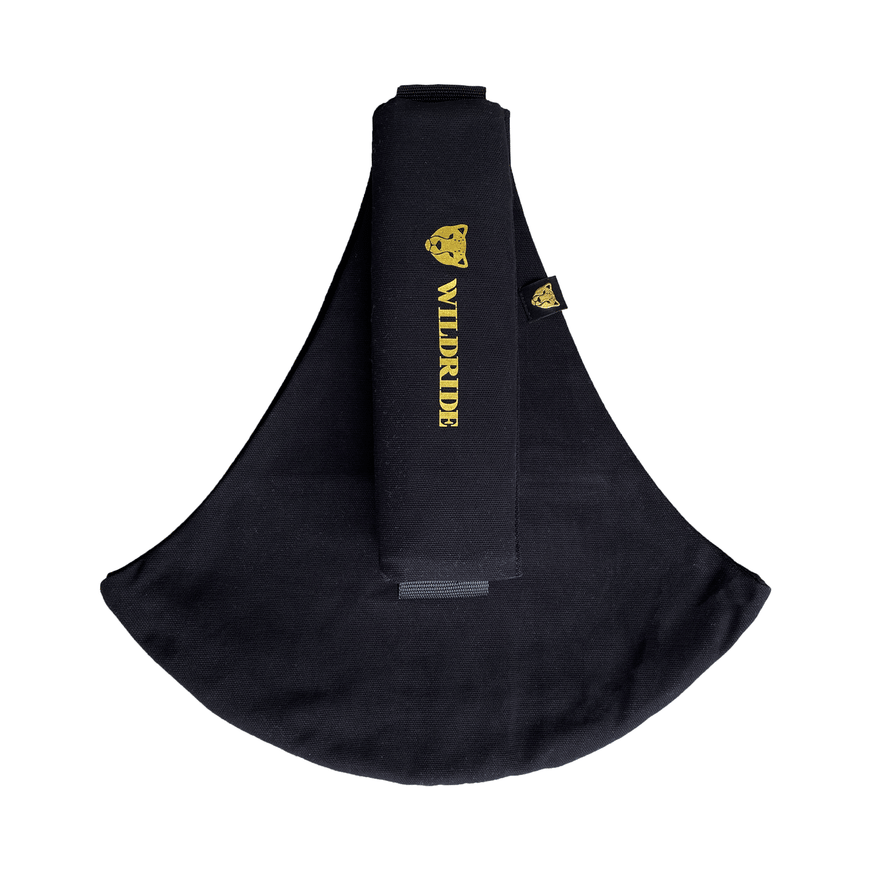 B-Ware Wildride Kindertrage Schwarz Rucksack Tragesystem Bauchtrage Babytrage Trage