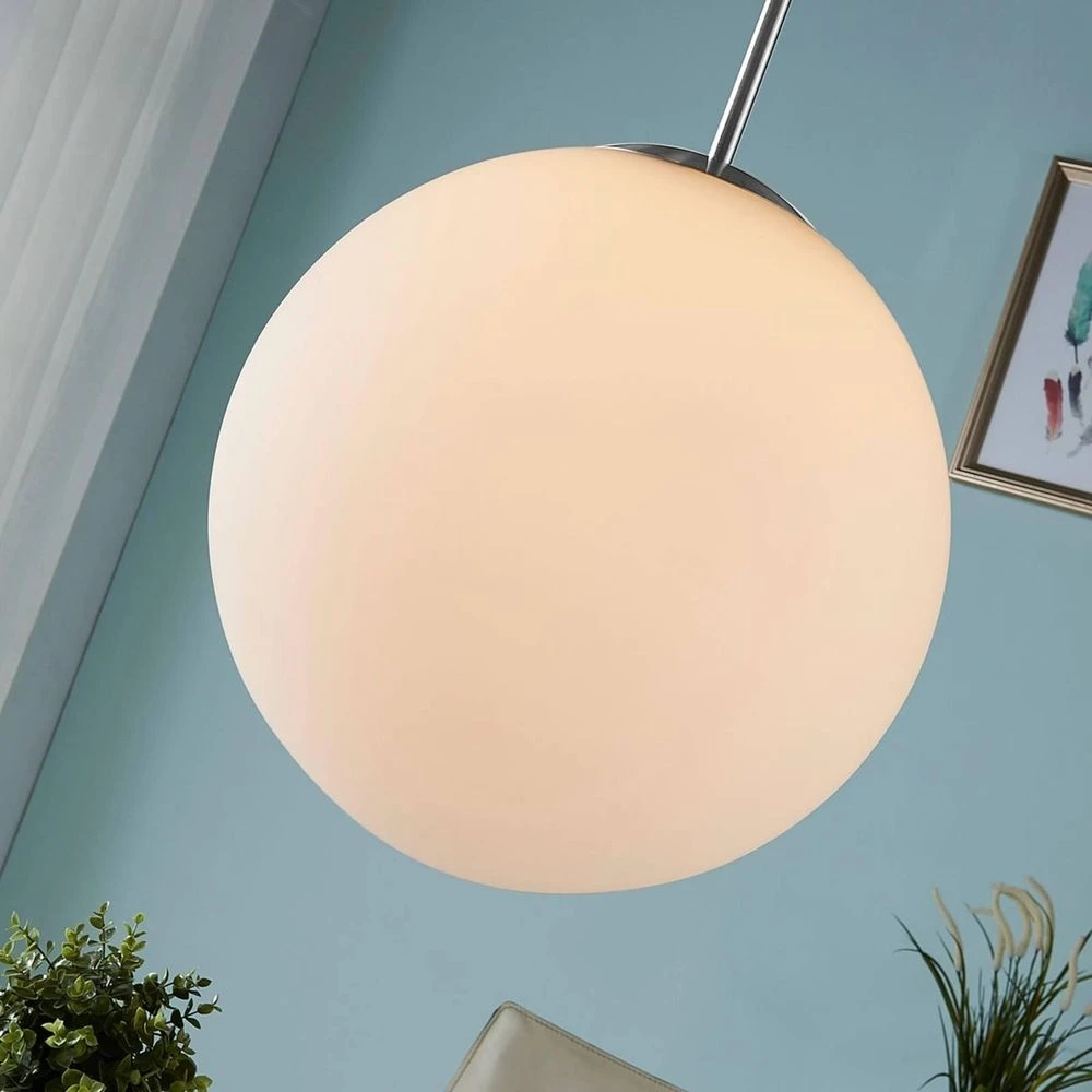 B-Ware Lindby Kugel Hängeleuchte Marike Pendelleuchte Deckenlampe Lampe E27 Opalglas10