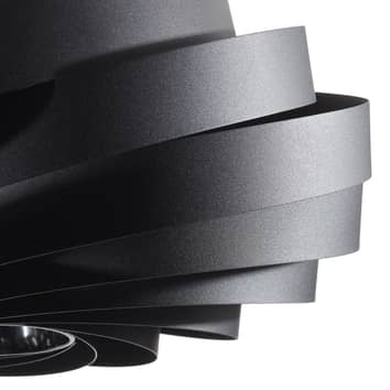 B-Ware Domiluce Hängeleuchte Vento Hängelampe Deckenleuchte Lampe Licht Schwarz ø 60 Cm