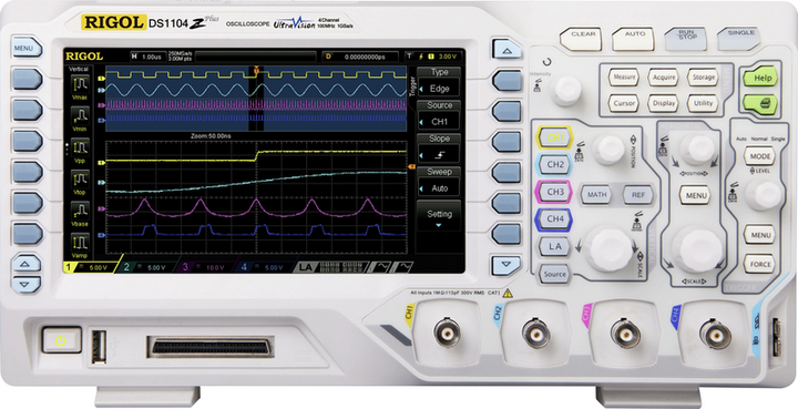 Digital-Oszilloskop Rigol DS1104Z Plus 100 MHz Oszilloskop Digital-Speicher