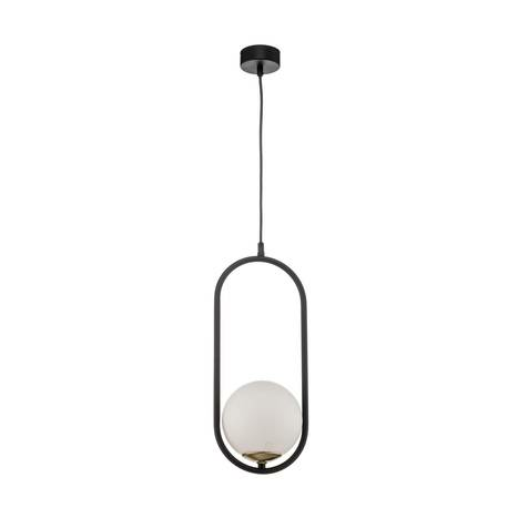 Jupiter Hängeleuchte Samba Hängelampe Leuchte Lampe Opalglas Schwarz Einflammig  B-Ware
