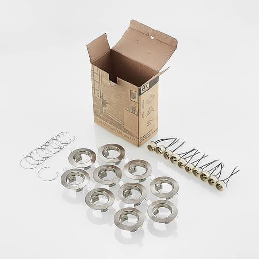 ELC Dakarra Einbau-Downlight 10er-Set Einbauleuchte Deckenlampe Deckenleuchte