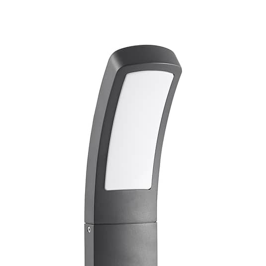 Lindby Moshe LED-Wegeleuchte Sockelleuchte Gartenleuchte Sensor-Lampe dunkelg99