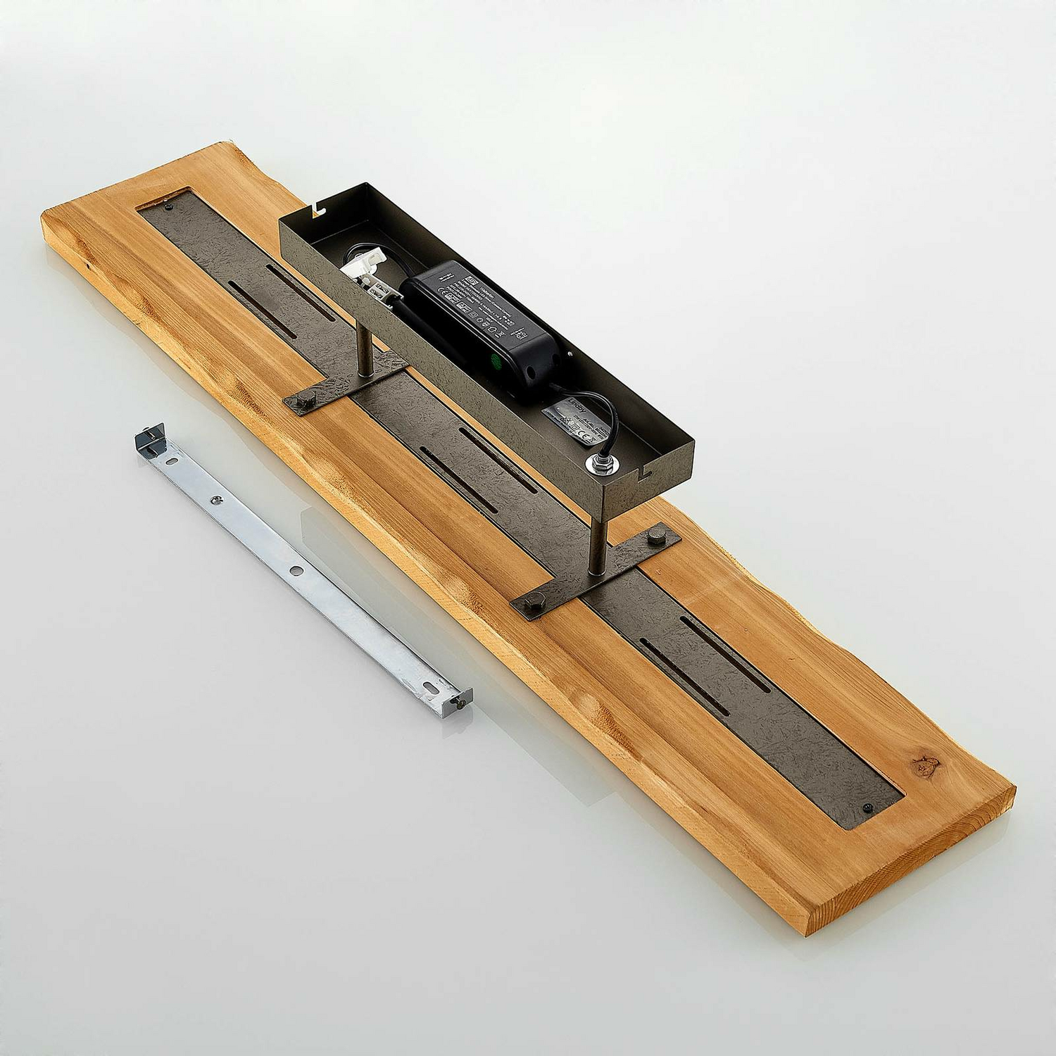 B-Ware Lindby Nesaja Holz Led Deckenlampe Deckenlampe Lampe Dimmbar 27 W Holz Nickel427