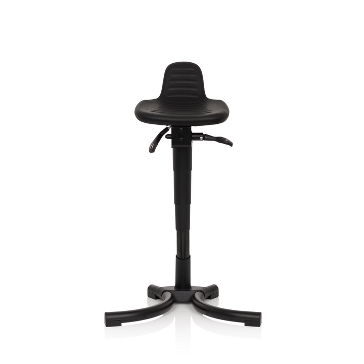Hjh Office Stehhilfe Arbeitsstuhl Top Work 34 Pu Schwarz Schaum Metallgestell B-Ware