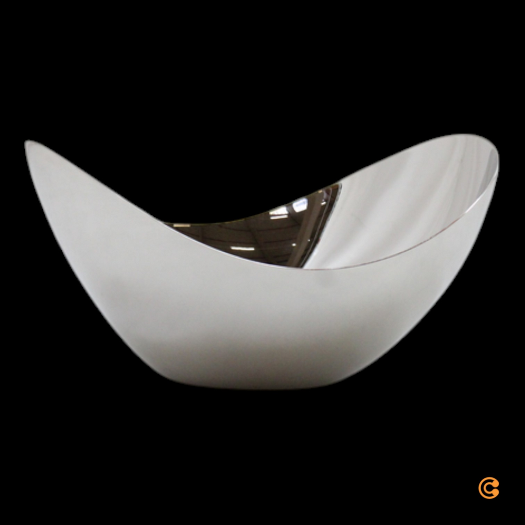 Georg Jensen Bloom Edelstahl Schale Dekoschale Dekorative Schüssel Obst medium