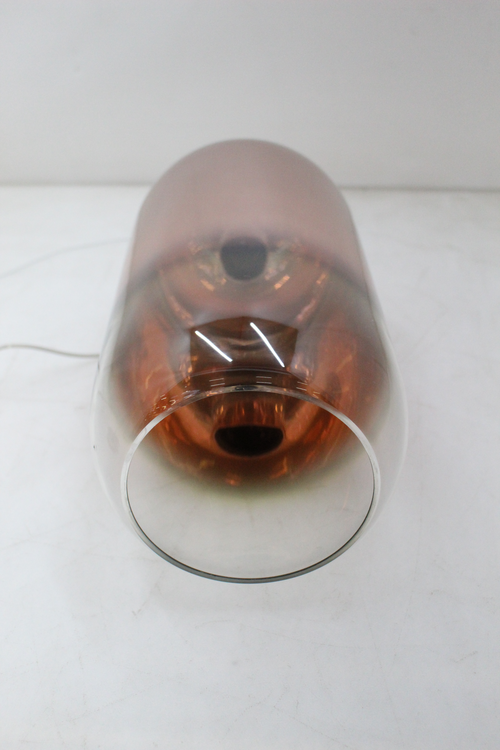 Gople Glas Pendelleuchte Hängeleuchte Deckenlampe Lampe Glas Kupfer Silber E27 B-Ware