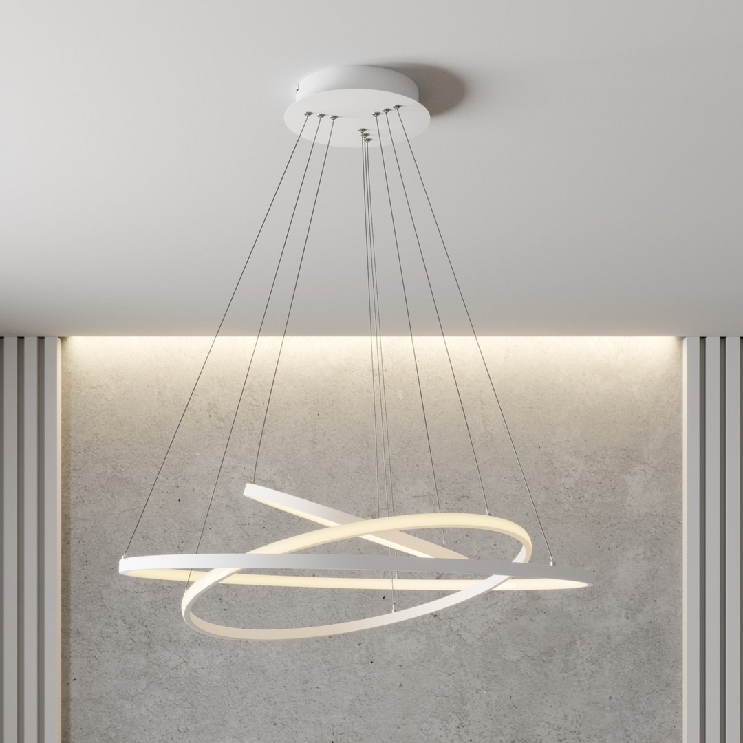 Lucande Led Pendelleuchte Ezana Deckenlampe Deckenlicht Hängeleuchte Led Weiß800 B-Ware - 4251096556841