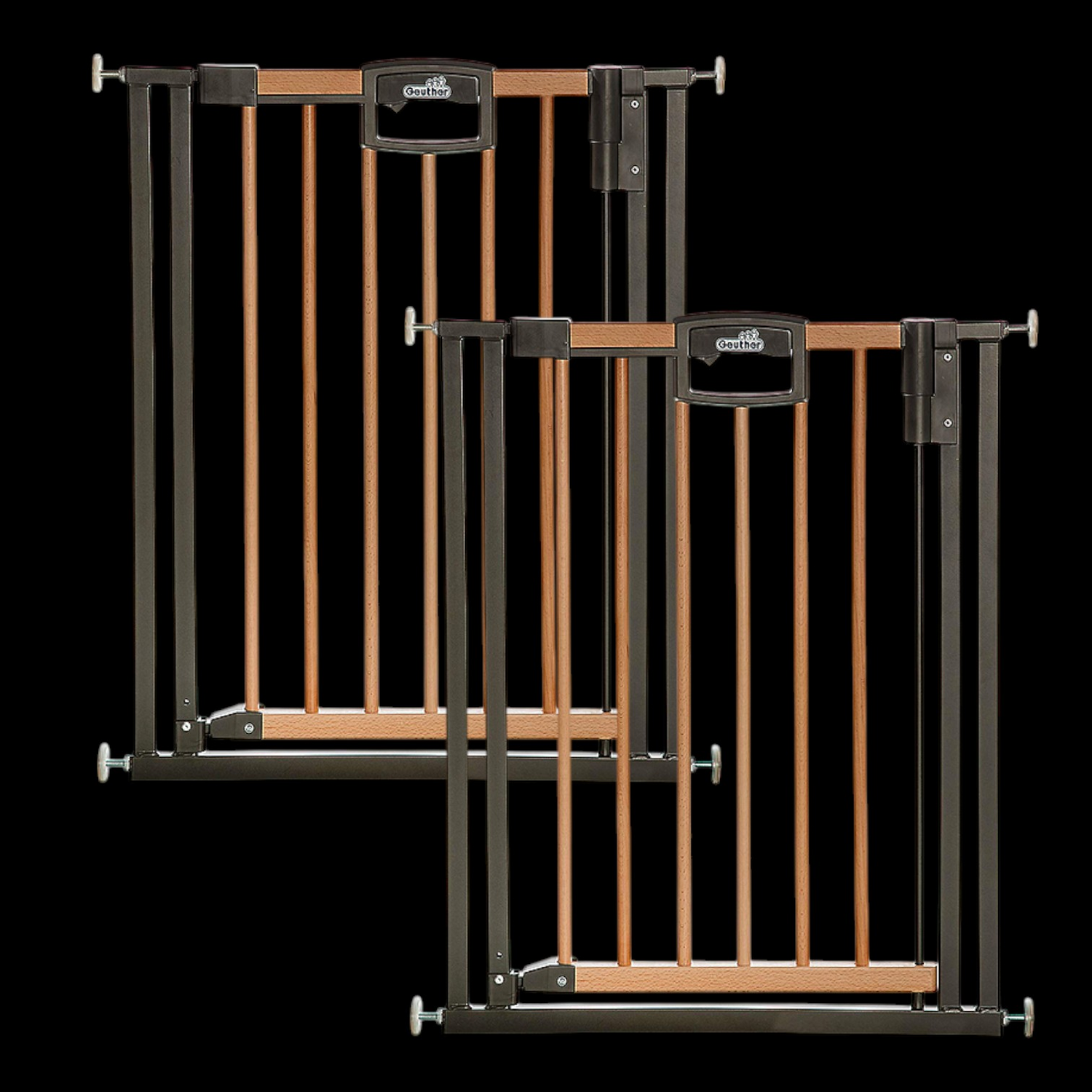 Geuther Türschutzgitter Easylock Wood 2791+ Ohne Bohren 68   76 Cm 2 Stück B-Ware