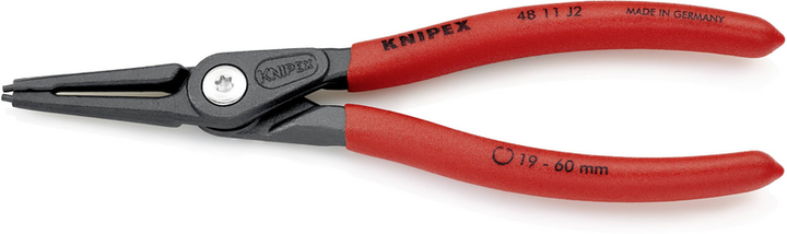 Knipex Präzisions-Sicherungsringzange Zange für Innenringe Bohrungen 48 11/48 21