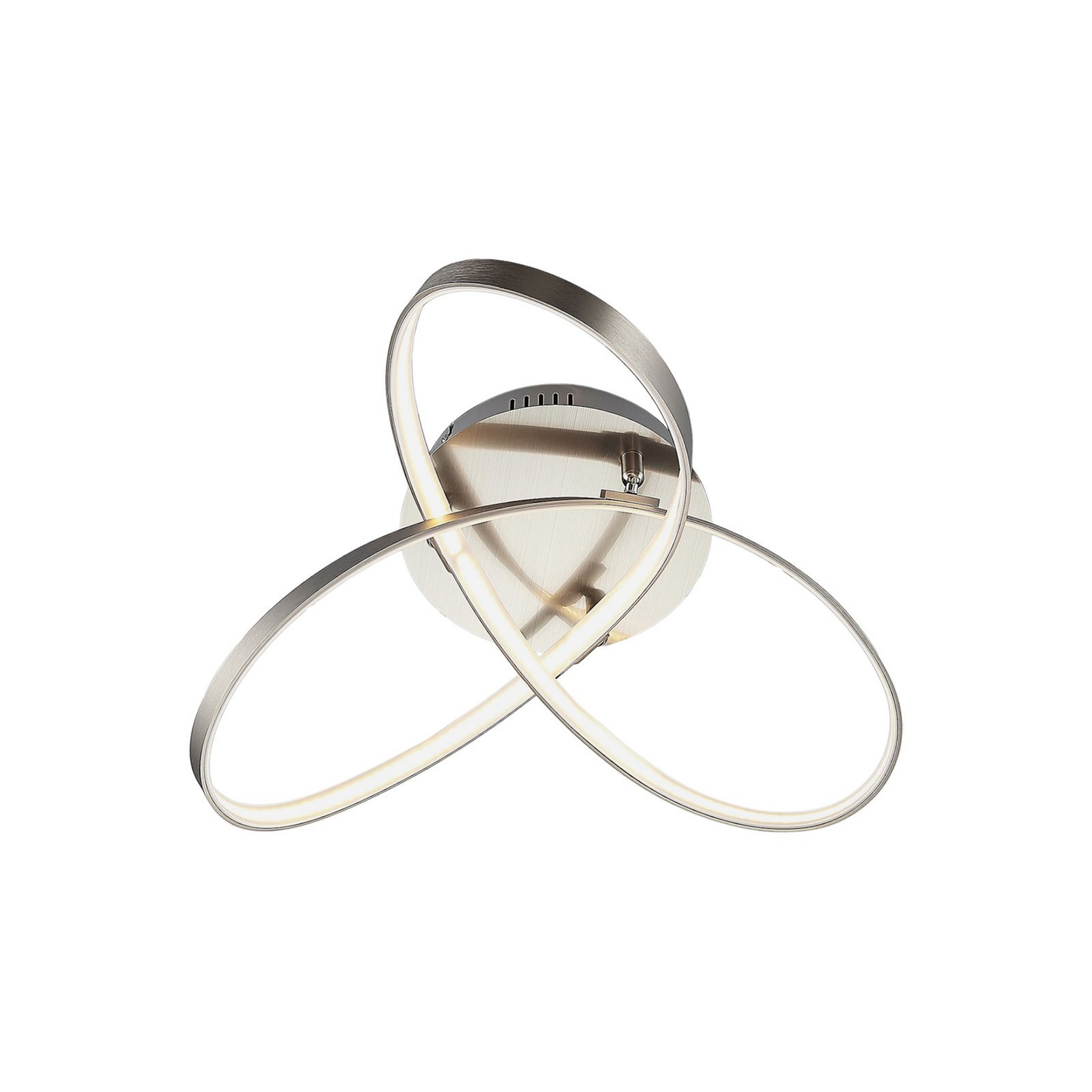 Plafonnier LED Lindby de forme moderne, qualité B, indice de protection IP20.