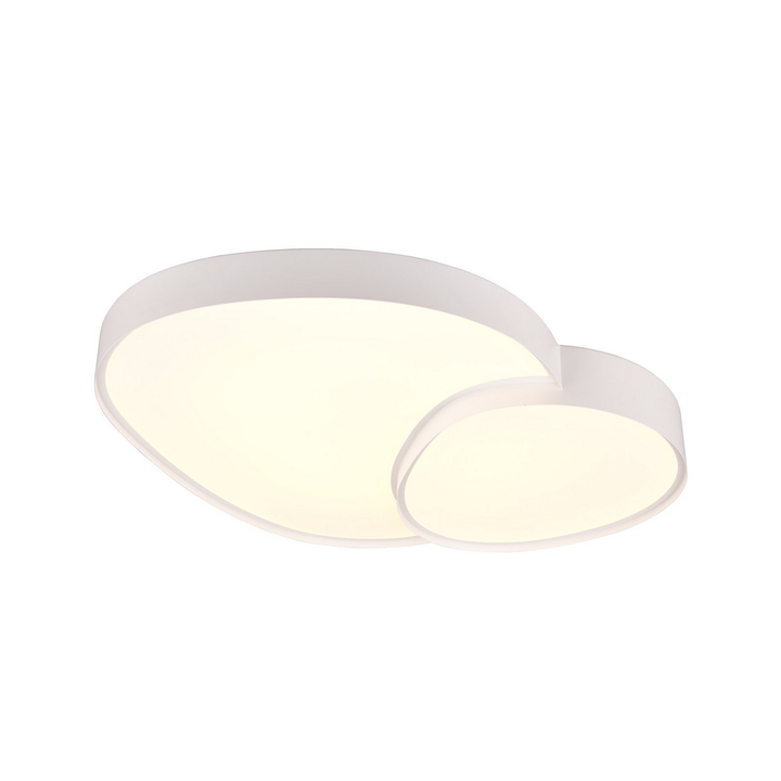 TRIO LIGHTING LED-Deckenleuchte Rise weiß 77 x 63 cm CCT dimmbar Deckenlampe