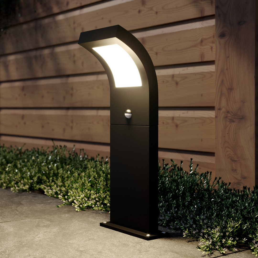 Arcchio Advik LED-Wegelampe Wegeleuchte Gartenleuchte Lampe Sensor grafitgrau