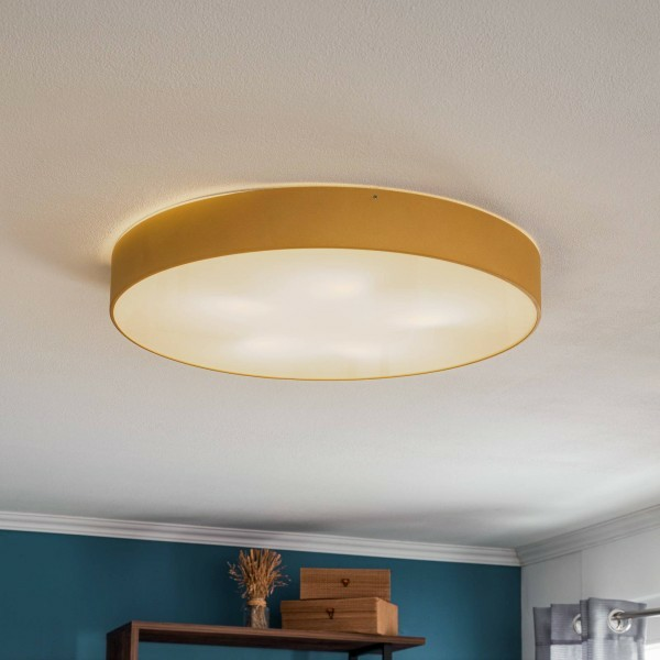 Euluna Deckenleuchte Dayton Hängeleuchte Lampe Leuchte  in Goldfarbe Ø 60cm