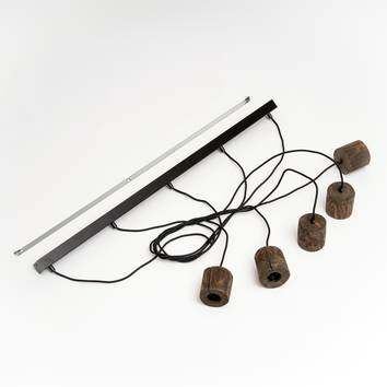 Envostar Terra Hängeleuchte Hängelampe Deckenlampe Leuchte Led Kiefer Dunkel 5fl B-Ware - 4251911723588