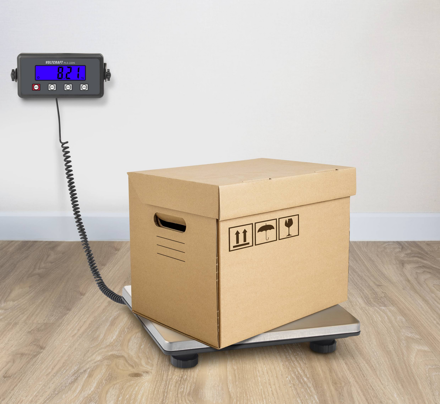 B-Ware Voltcraft Pls 220 S Plattformwaage Wägebereich Waage Max. 200 Kg Ablesbarkeit 853