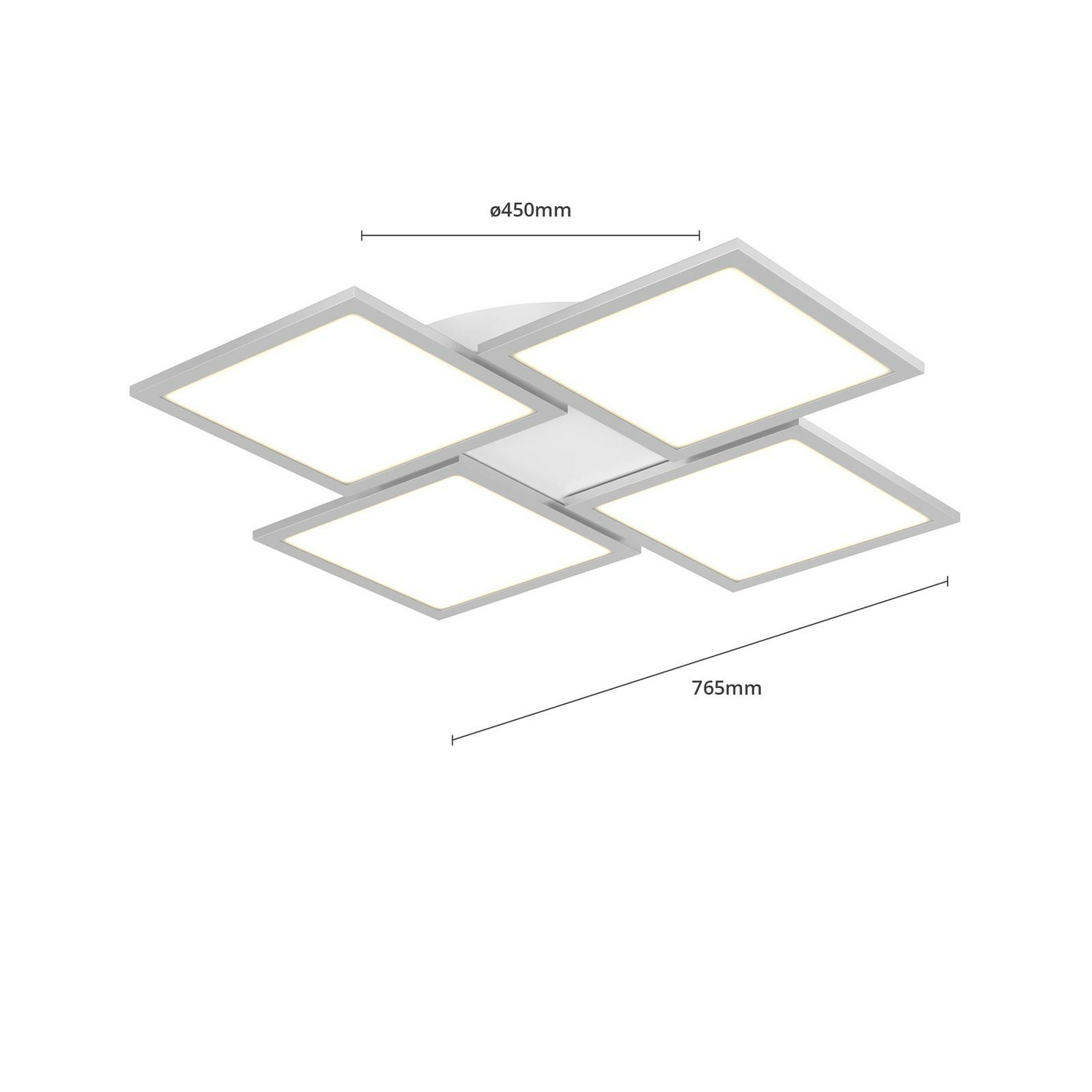 Lucande Led Deckenlampe Ilira Deckenlampe Leuchte Lampe Dimmbar Cct 4 Flammig B-Ware - 4251096561586