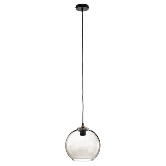 Euluna Hängelampe Pendelleuchte Deckenlampe Glas Kugelschirm Rauchgrau ø25cm B-Ware