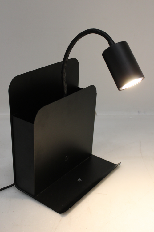Nordlux Wandleuchte Roomi Leselampe Wandlicht Leselampe Ablage Usb Schwarz Gu10 B-Ware