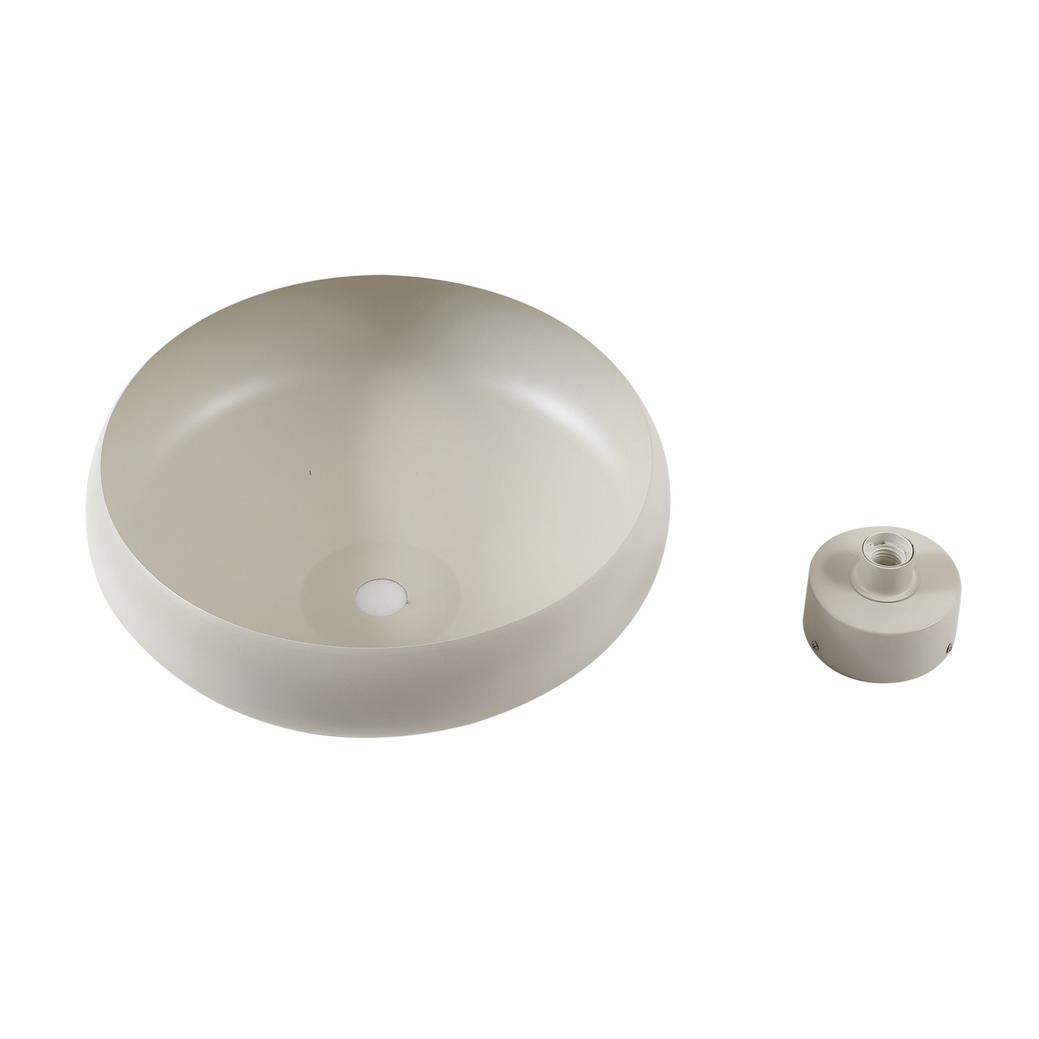 B-Ware Lindby Deckenleuchte Elover Beige ø 45 Cm Eisen Deckenlampe Lampe Leuchte S839