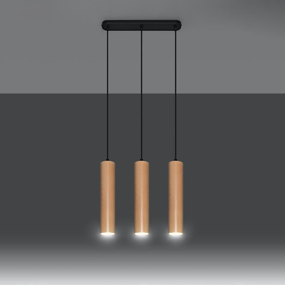 Famlights Pendelleuchte Leto In Natur Hell Gu10 3 Flammig Wandlampe Lampe Spot B-Ware - 5903282730922
