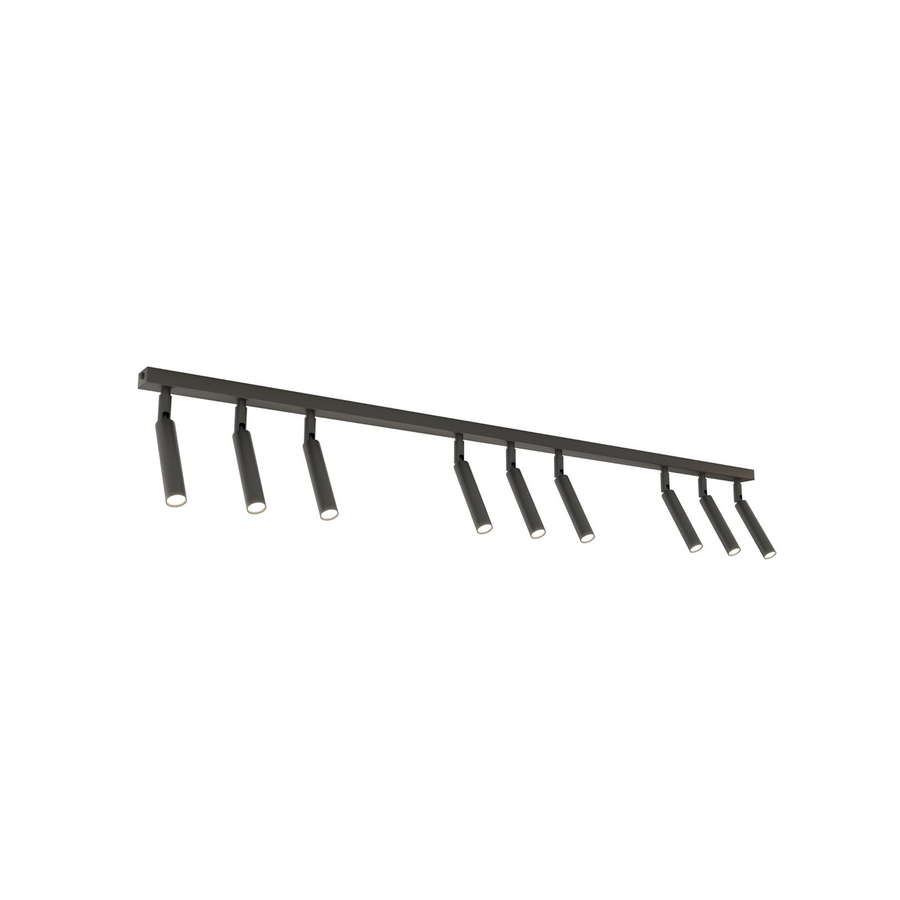 Deckenlampe Ivi, 9 Flammig 116 Cm Lang Schwarz Metall G9 Deckenleuchte Lampe B-Ware - 5901738929623