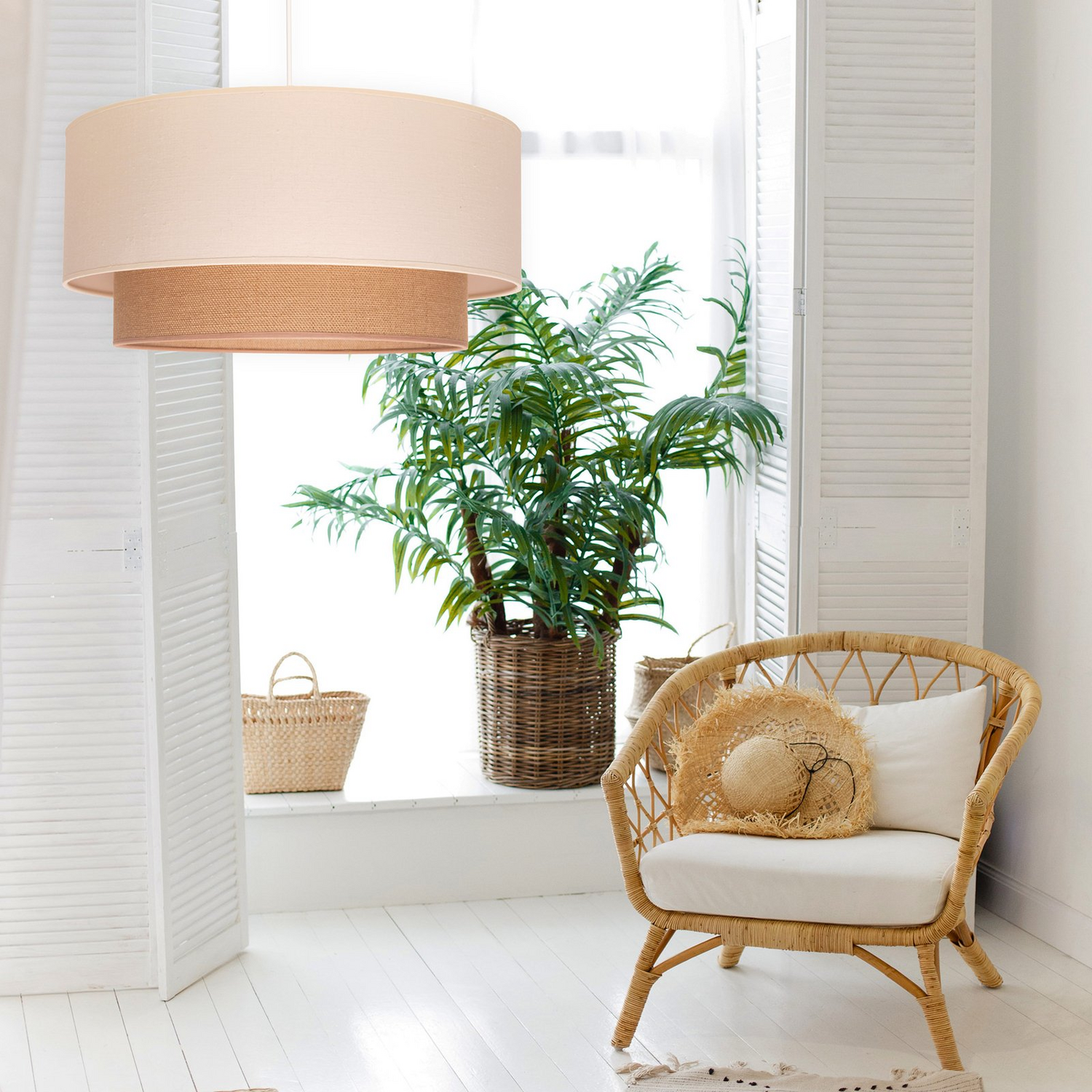 B-Ware Hängeleuchte Boho Hängelampe Pendelleuchte Leuchte Deckenleuchte Lampe Led ø690