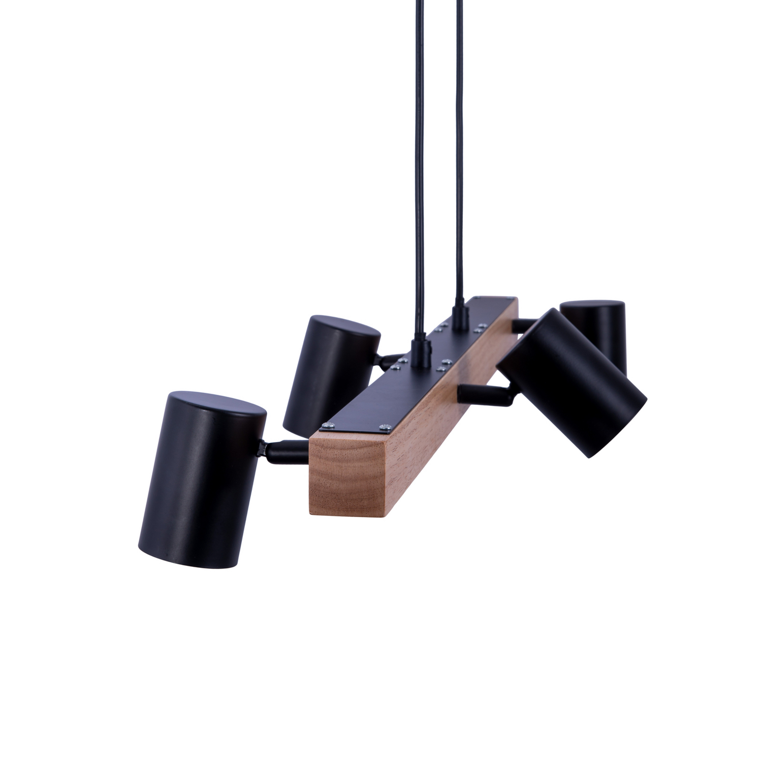 Näve Hängelampe Frida Mit Vier Spots Schwarz Holz Hell Deckenlampe Lampe Leuchte B-Ware - 4003222887646