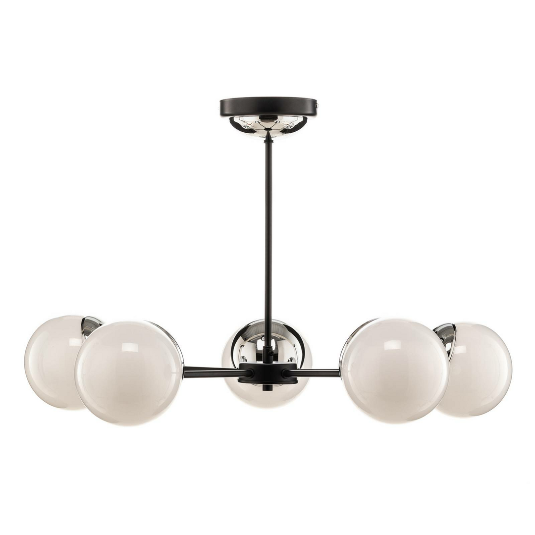 Euluna Deckenlampe Sfera Deckenleuchte Lampe Leuchte 5 Flammig Glasschirme Chrom B-Ware - 5902693771104