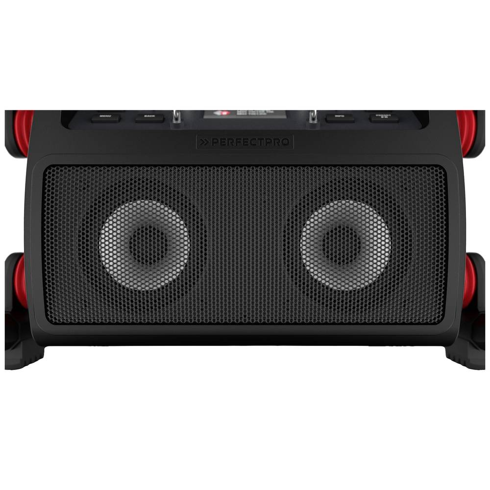 B-Ware Perfect Pro Rock Pro Baustellenradio Dab+ Ukw Aux Bluetooth Usb Siehe Text/Foto