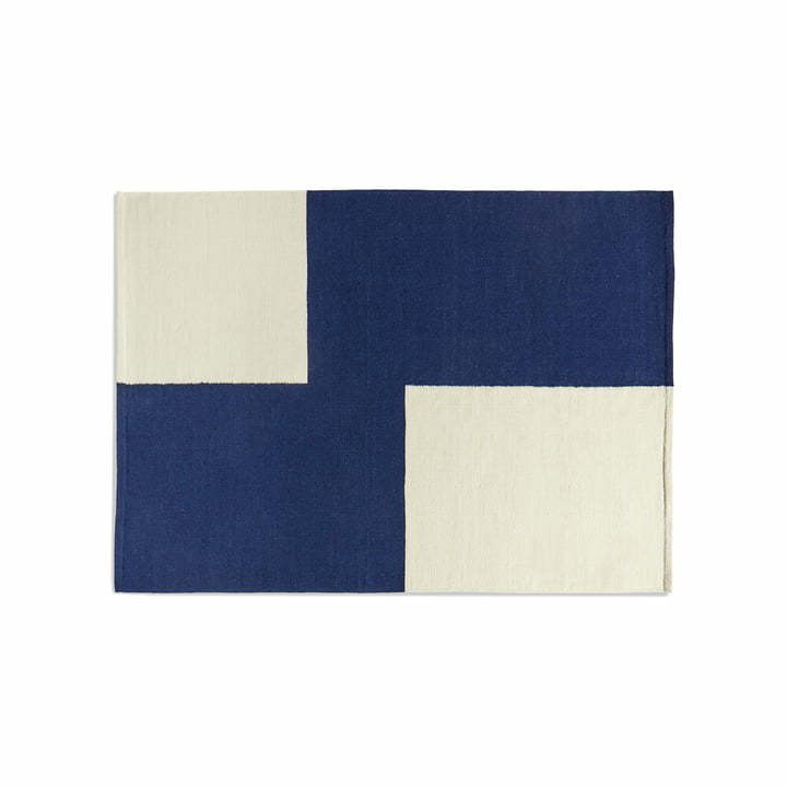 Hay Ethan Cook Flat Works Teppich Teppichläufer Läufer 170 X 240 Cm Blau Weiß B-Ware