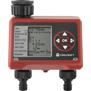B-Ware Toolcraft Easy Duo To 7141443 Bewässerungscomputer Bewässerungsuhr Wasserzeituhr