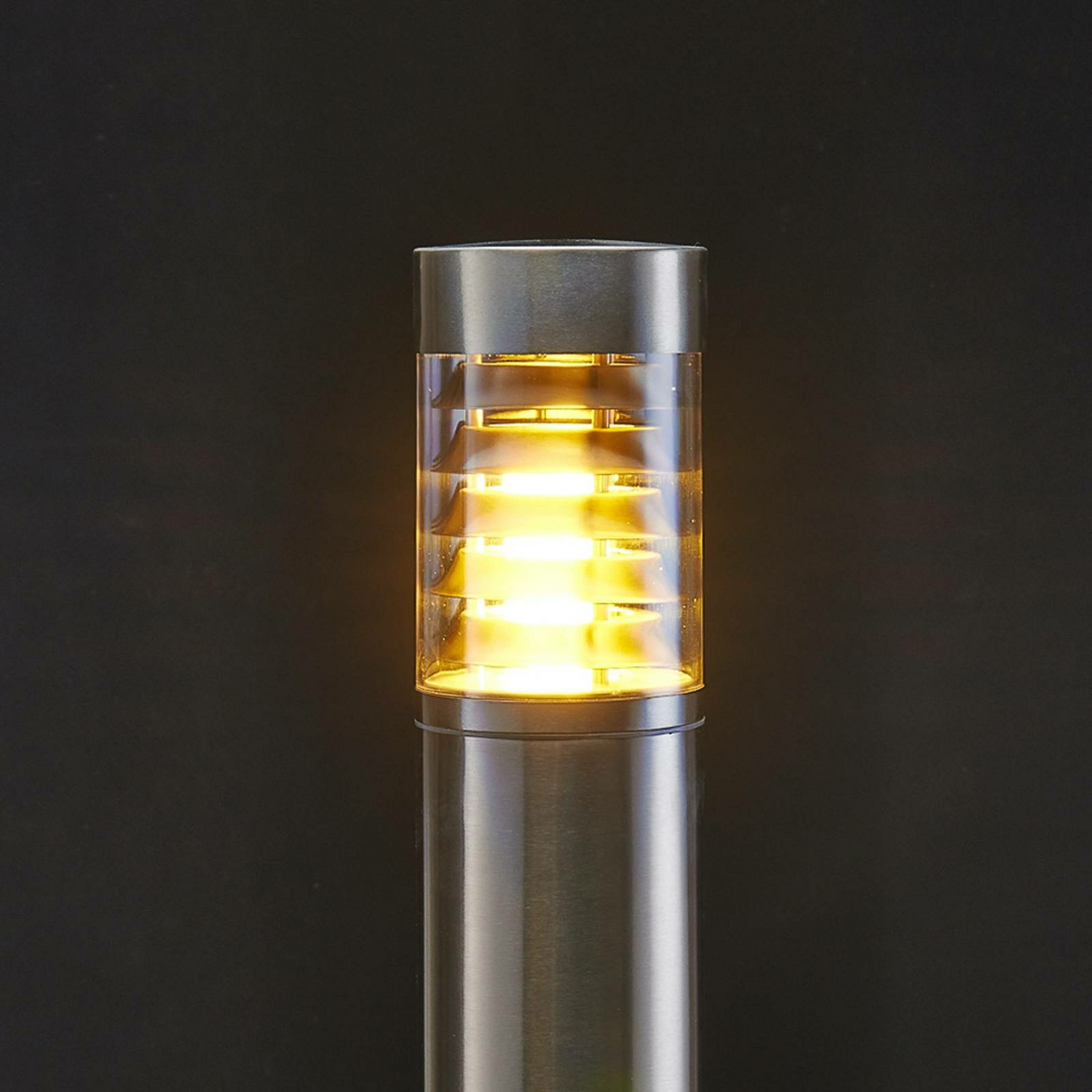 Lindby Schmale Edelstahl Wegeleuchte Enja Wegelampe Gartenlampe Lampe Leuchte B-Ware