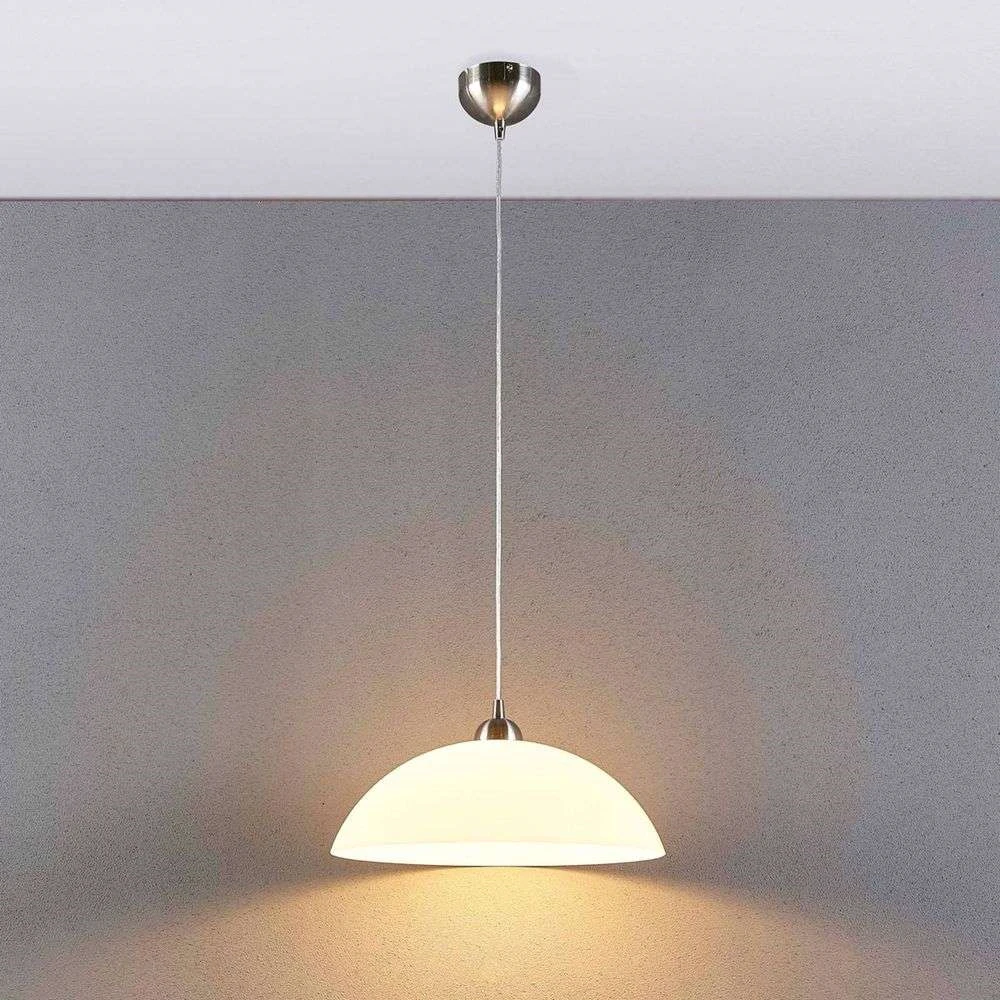 B-Ware Hängeleuchte Hängeleuchte Deckenleuchte Lindby Valeria Glas Lampe E27 Weiß185