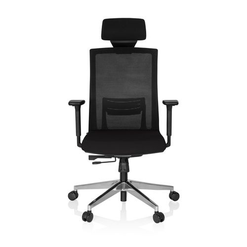 Hjh Office Bürostuhl Chefsessel Captiva Computer Sitz Stoff Rücken Netz Schwarz B-Ware - 4251084668525