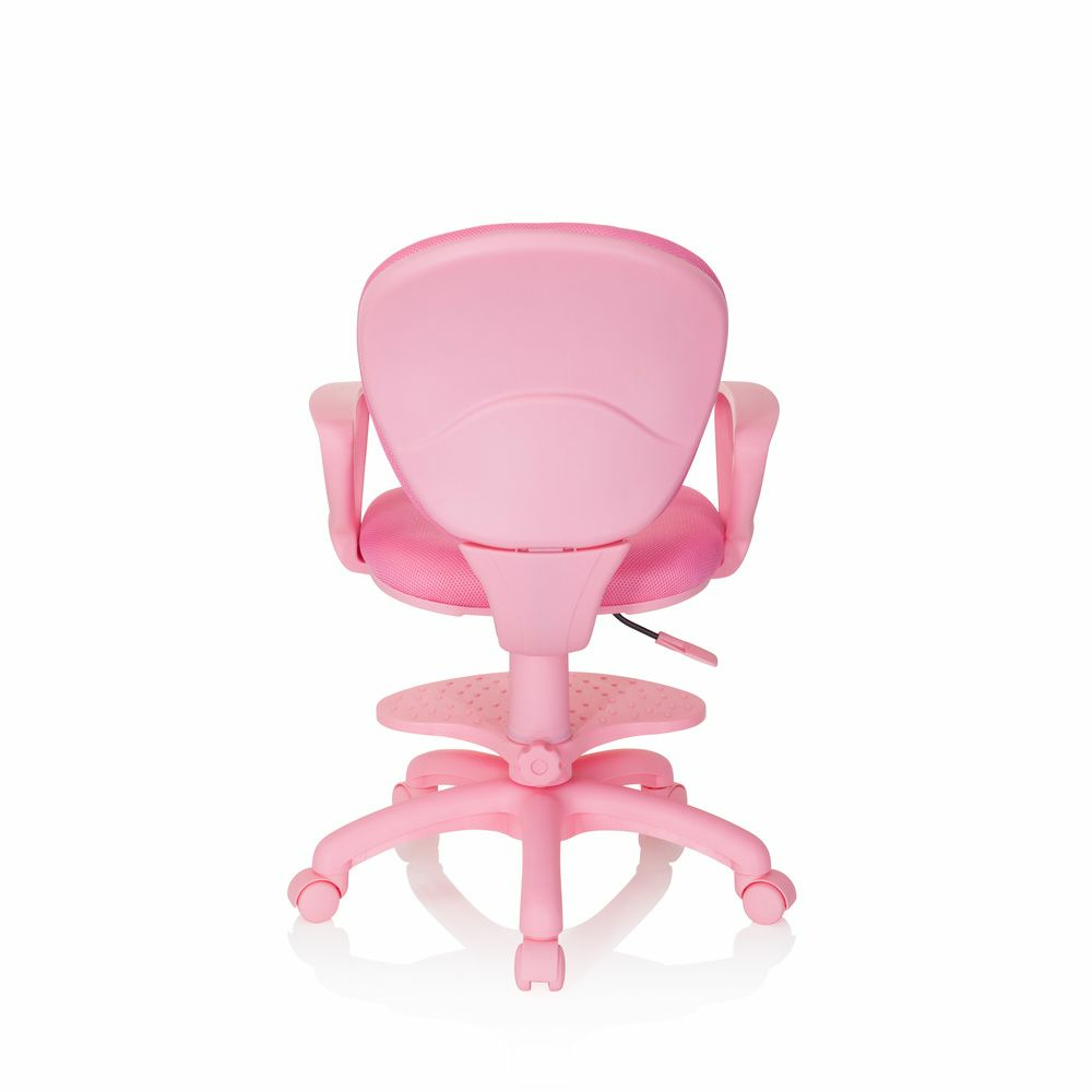 B-Ware Hjh Office Kinderstuhl Schreibtischstuhl Drehstuhl Stuhl Kid Colour Stoff Pink