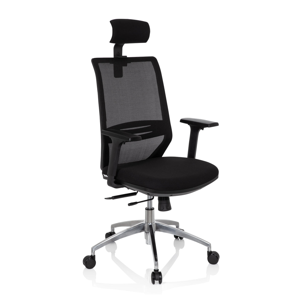 hjh OFFICE Bürostuhl Drehstuhl PROFONDO PRO Netzstoff schwarz höhenverstellbar - 4251084676940