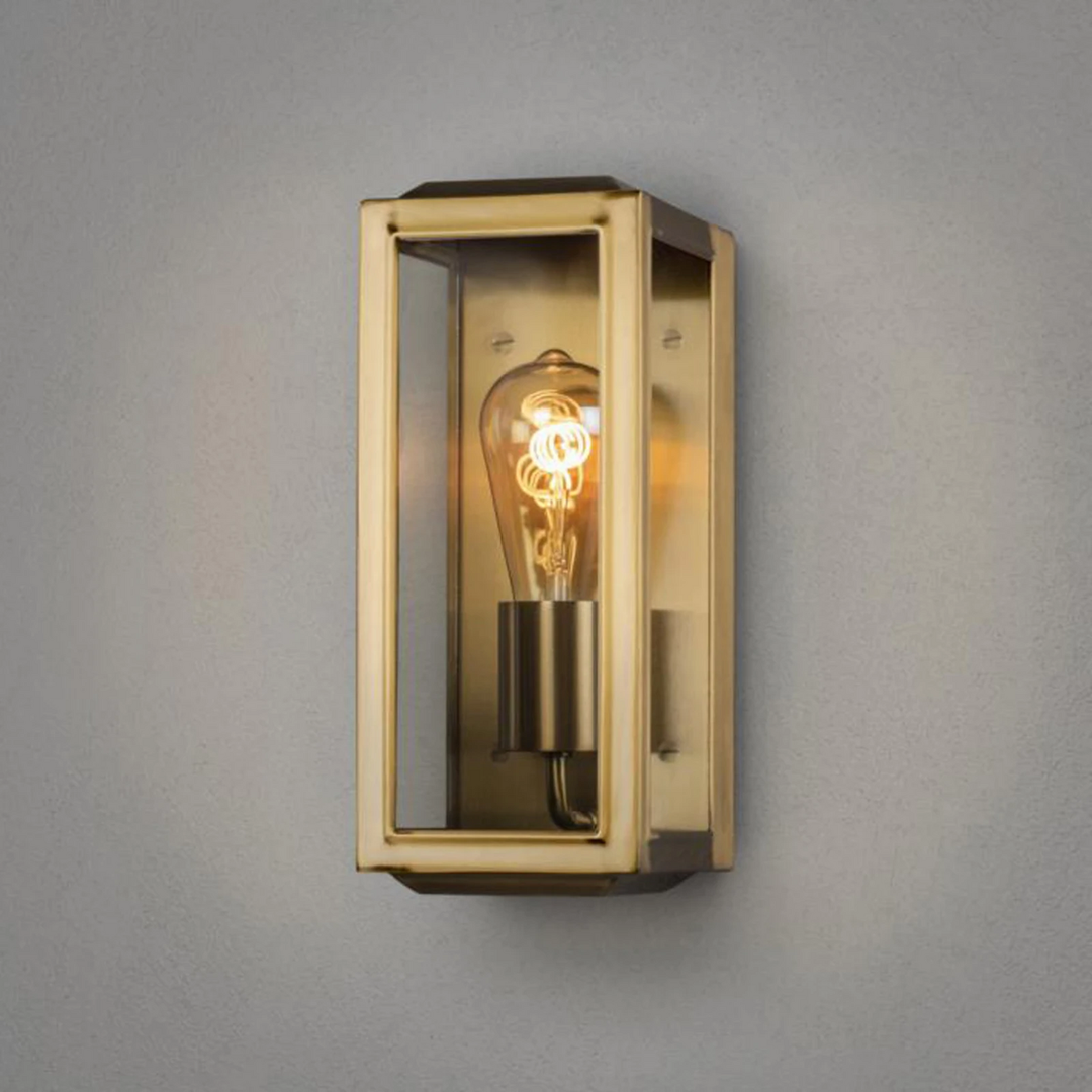 Konstsmide Außenwandlampe Carpi messing Breite 12,5 cm Lampe Leuchte Spot Licht