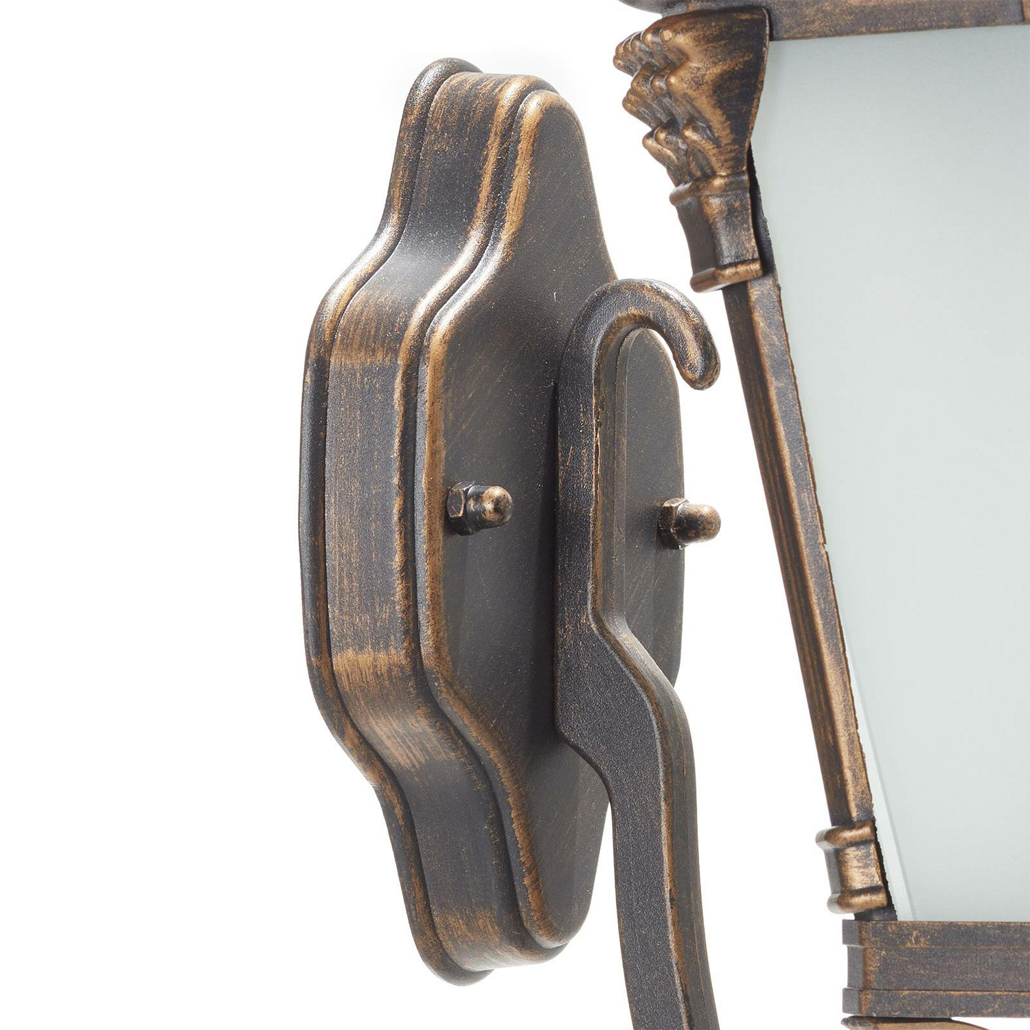 B-Ware Orion Außenwandleuchte Viviana Wandleuchte E27 Nostalgisch Patina Weiß Satiniert