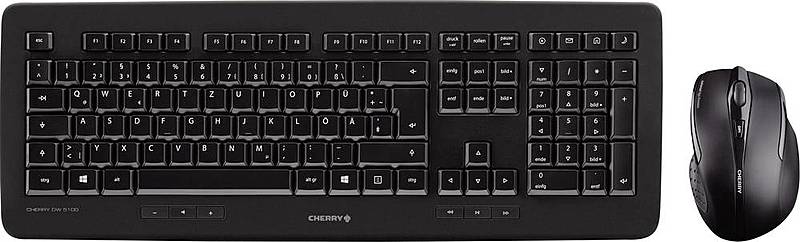 B-Ware Cherry Dw5100 Funk Tastatur Maus Set Computer Zubehör Wireless  Infrarot Schw39