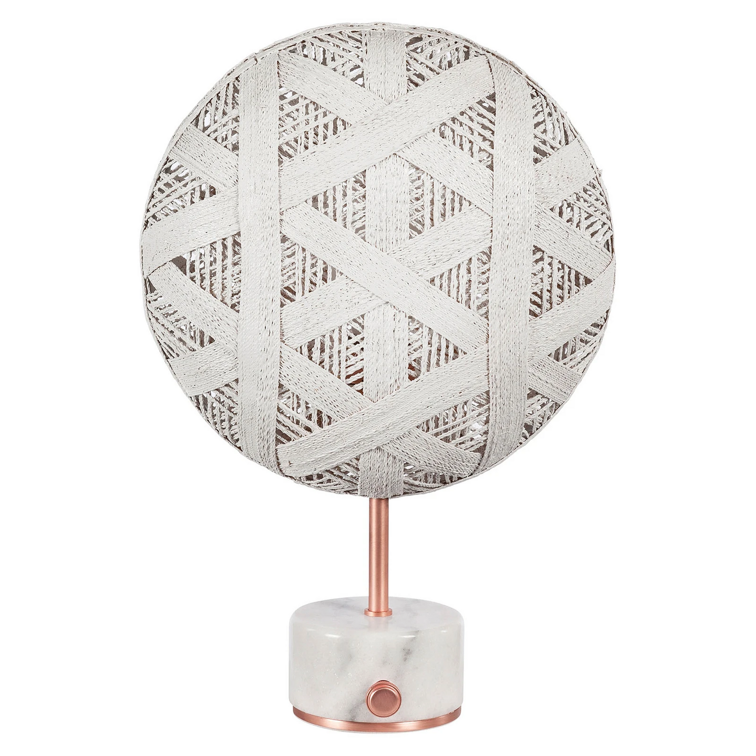 Forestier Chanpen S Hexagonal Tisch Tischlampe Tischleuchte Leuchte kupfer/weiß