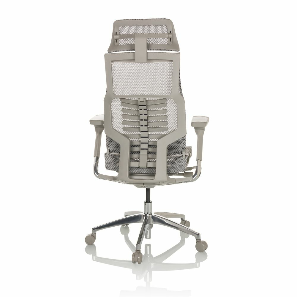B-Ware Hjh Office Bürostuhl Chefsessel Dynafit Ii G Netzstoff Hellgrau Schreibtisch