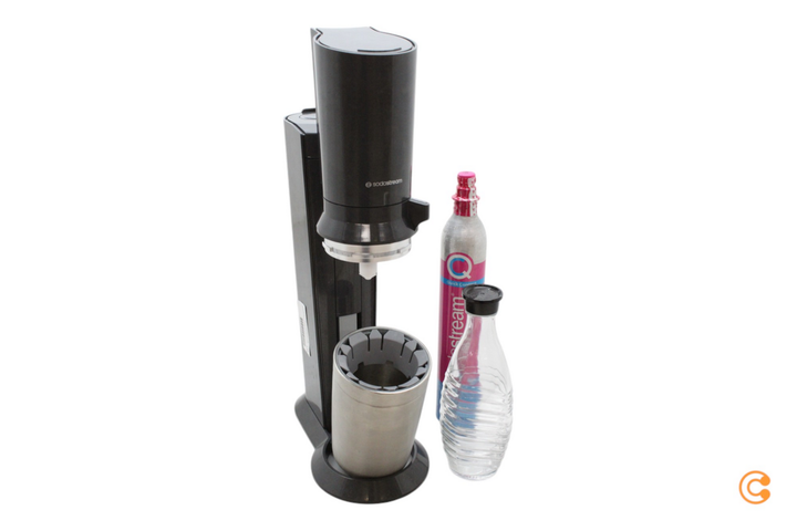 Sodastream Wassersprudler Crystal 3.0 titan Glaskaraffe 615 ml SIEHE TEXT/FOTO