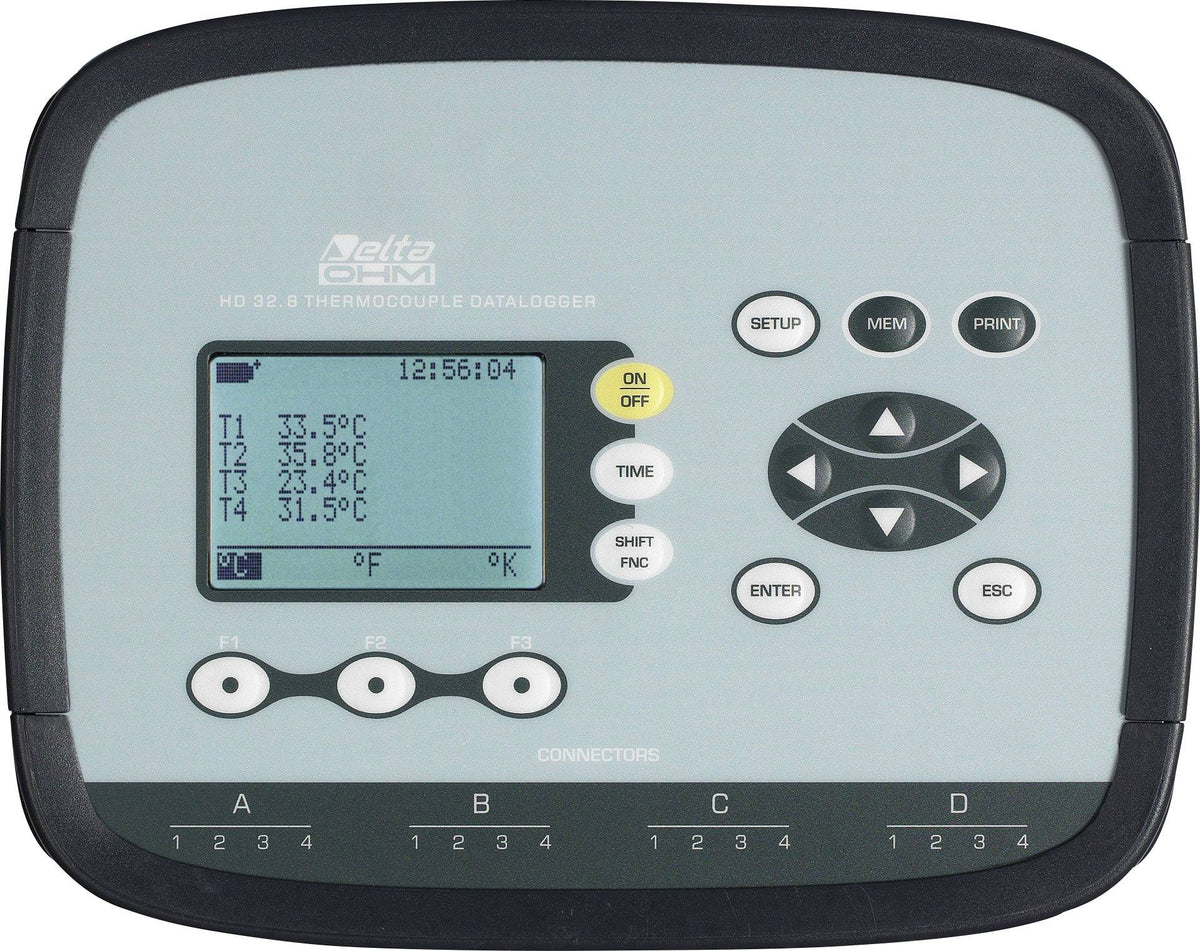 DeltaOhm HD32.8.16 Kit Temperatur-Datenlogger -200 bis +650 °C Thermometer USB - 4058175801225