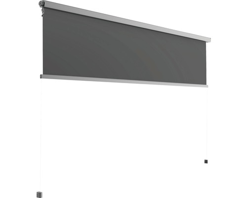 B-Ware Senkrechtmarkise Transluzent Gestell Ral 9011 Graphitschwarz Passend Für Pergola